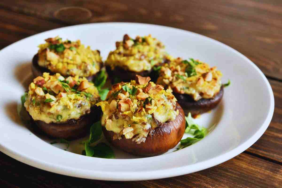 la ricetta dei funghi ripieni