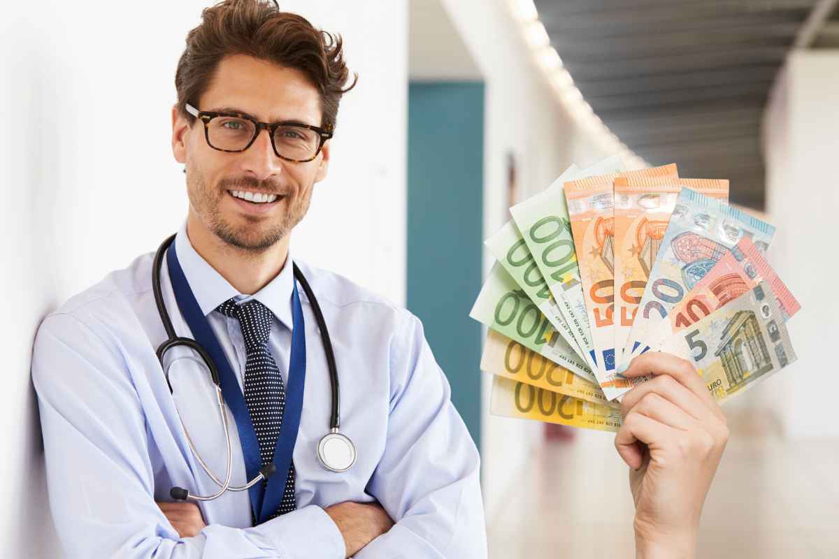 medico euro in mano