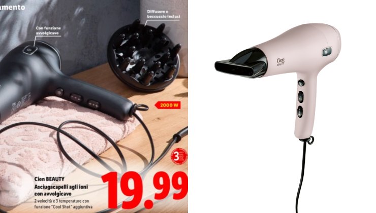 lidl asciugacapelli volantino