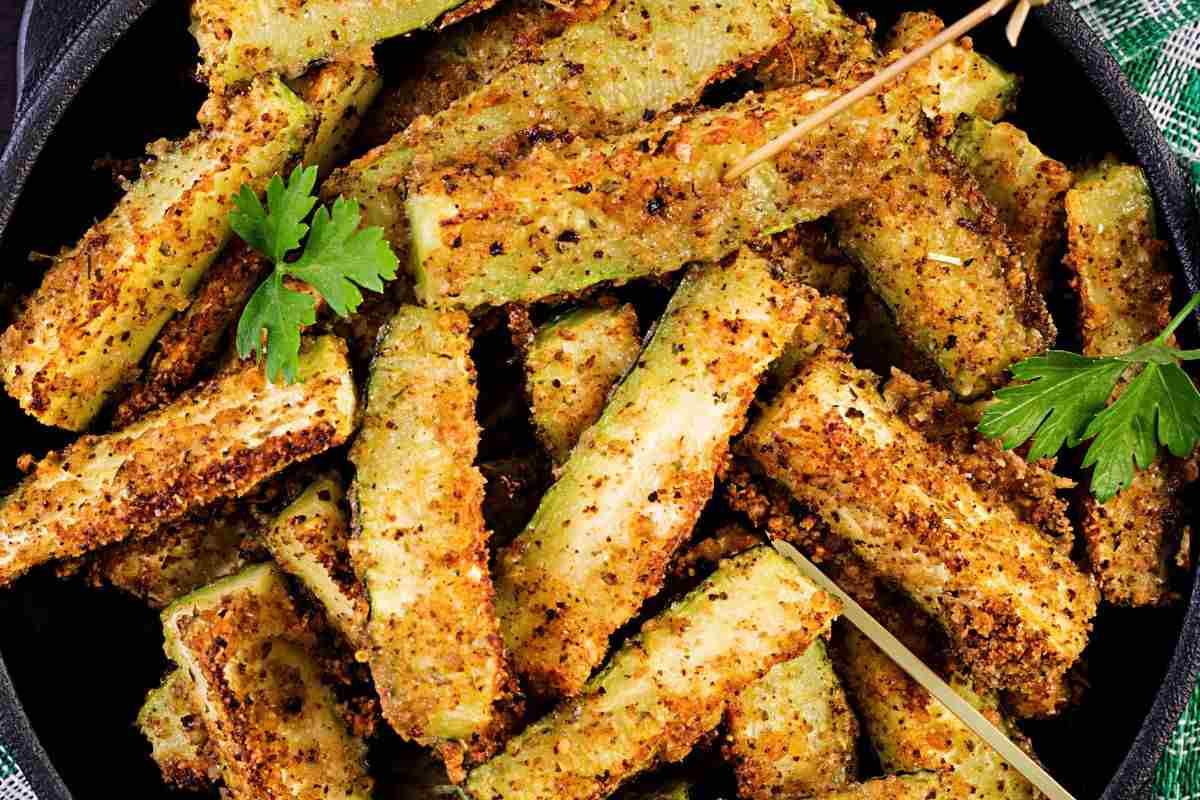 zucchine croccanti al forno