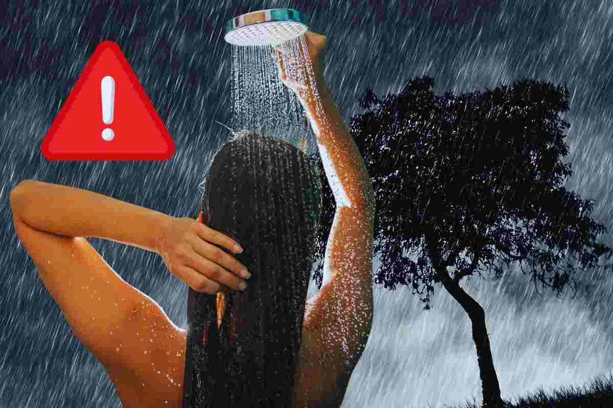 il pericolo di farsi la doccia durante un temporale