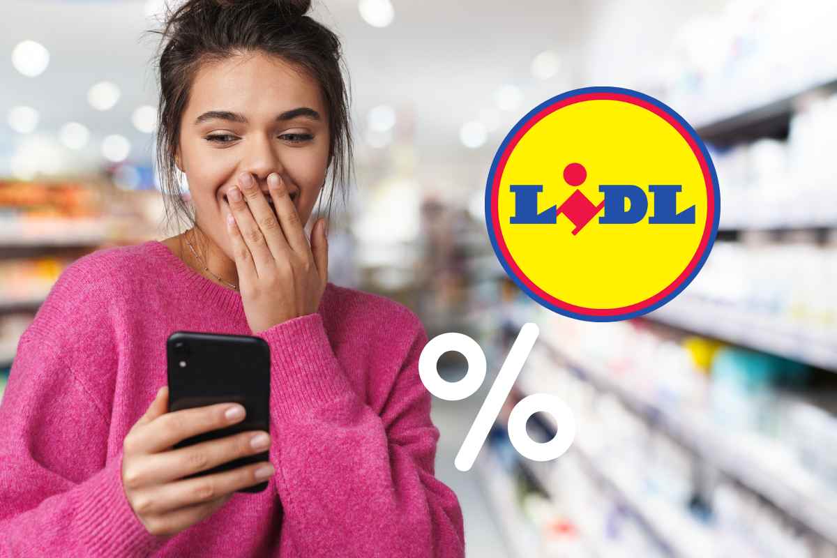 logo lidl donna sorpresa telefono