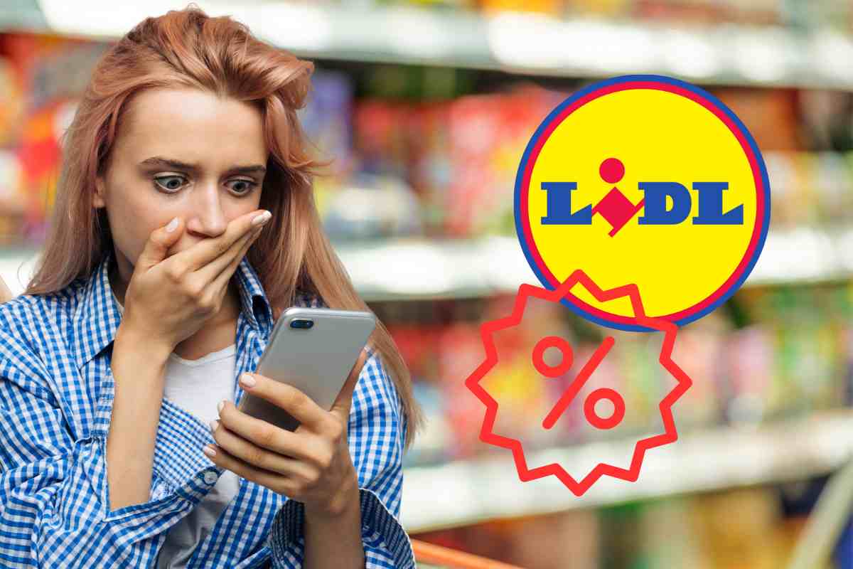 lidl logo supermercato donna sorpresa