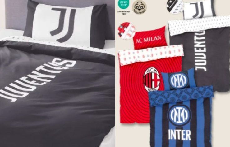 parure letto squadre calcio