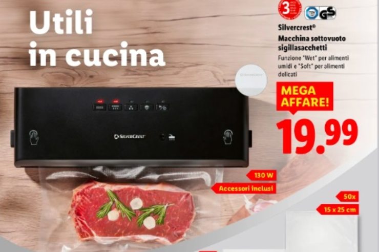 macchina sigillasacchetti volantino lidl